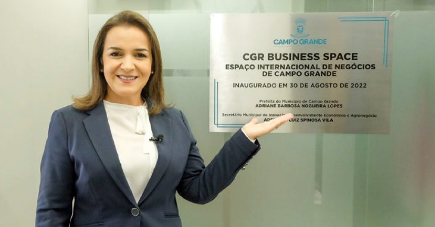 Prefeita Adriane Lopes tem investido bastante em ferramentas que irão capacitar Campo Grande para rota bioceânica e o cgr business é uma delas